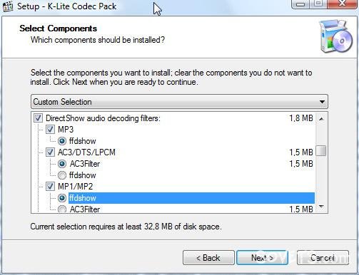 � DirectShow audio decoding filters �������� ���