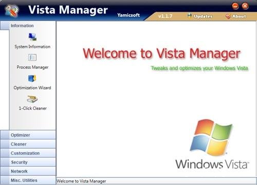 ������� ���� Vista Manager